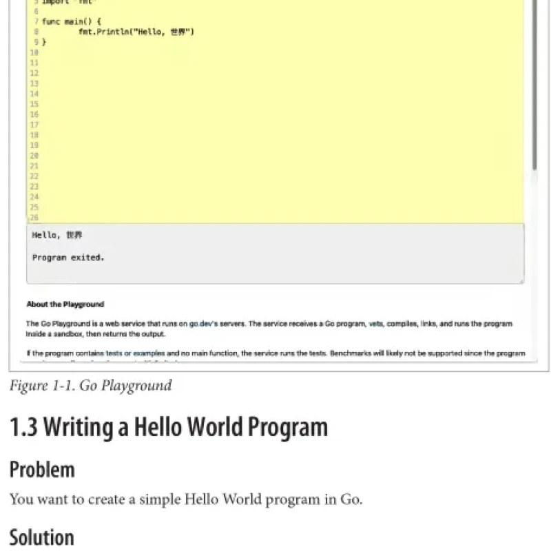 Sách Go Cookbook Expert Solutions for Commonly Needed Go Tasks