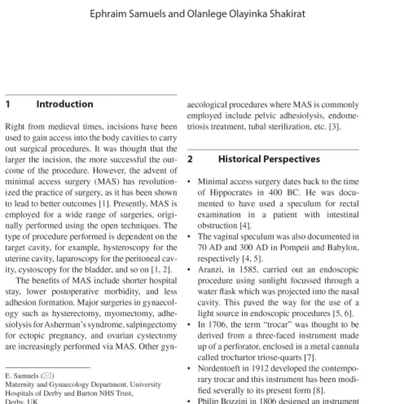Sách Gynaecological Endoscopic Surgery Basic Concepts
