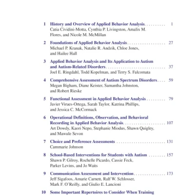 Sách Handbook of Applied Behavior Analysis for Children with Autism Clinical Guide to Assessment and Treatment