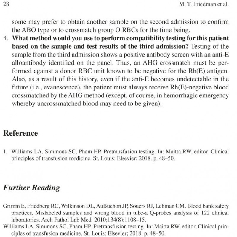 Sách Immunohematology, Transfusion Medicine, Hemostasis, and Cellular Therapy (3rd Edition)