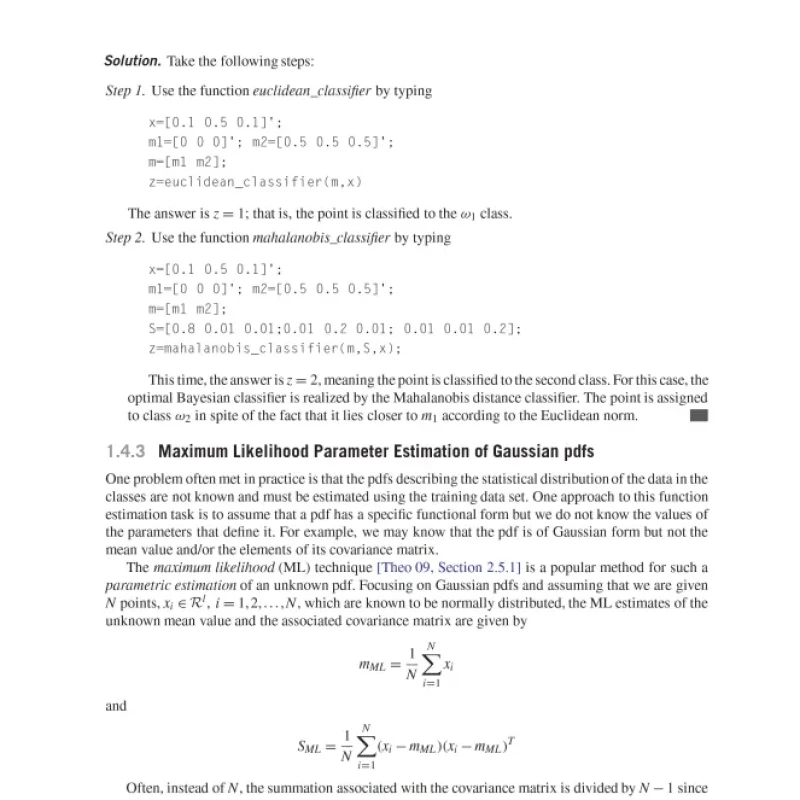 Sách Introduction to Pattern Recognition A Matlab Approach