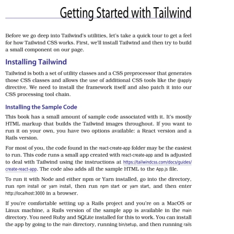 Sách Modern CSS with Tailwind Flexible Styling without the Fuss