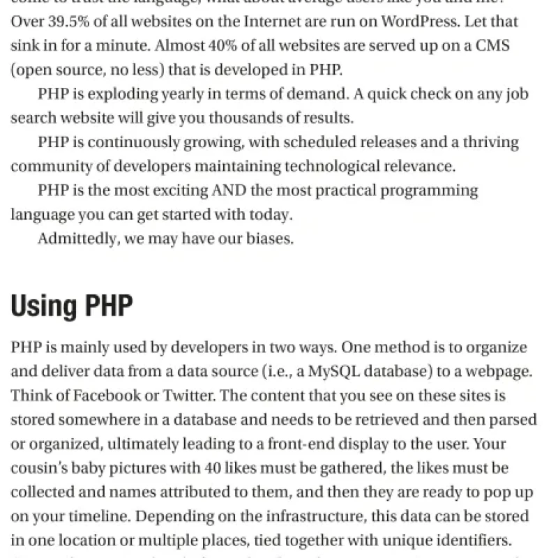 Sách PHP 8 Basics For Programming and Web Development