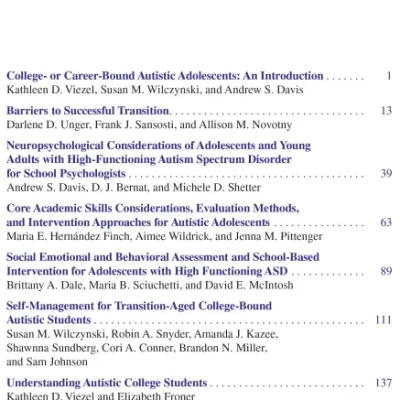 Sách Postsecondary Transition for College- or Career-Bound Autistic Students