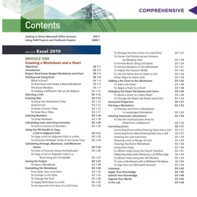 Sách Shelly Cashman Series Microsoft Office 365 Excel 2019 Comprehensive (MindTap Course List)