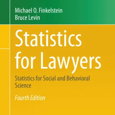 Sách Statistics for Lawyers Statistics for Social and Behavioral Science, 4th
