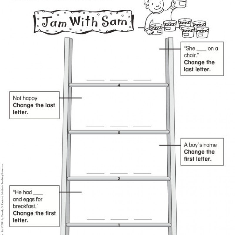 Sách Tiếng Anh DAILY WORD LADDER K-1 (Sách đen trắng)