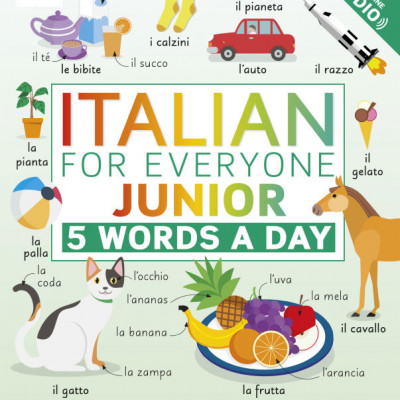 Sách Tiếng Anh Italian for Everyone Junior 5 Words a Day ( Sách màu )