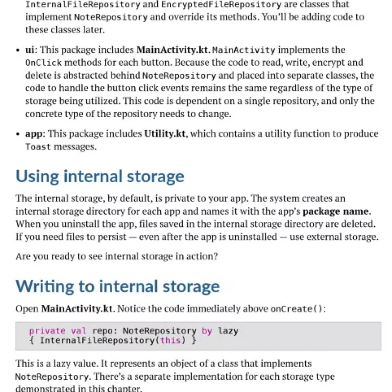 Saving Data on Android