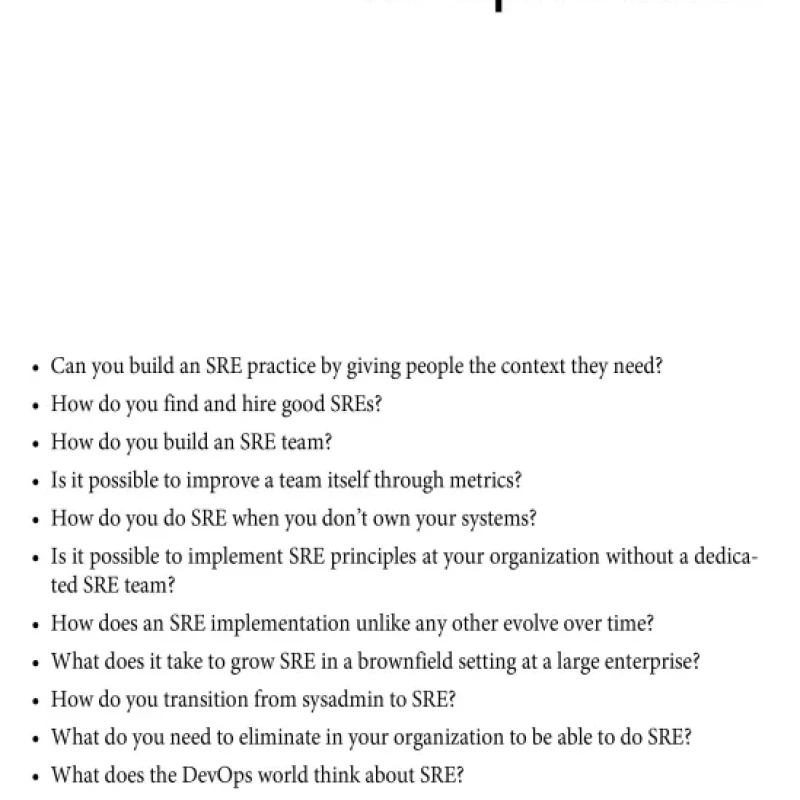 Seeking SRE Conversations About Running Production Systems at Scale