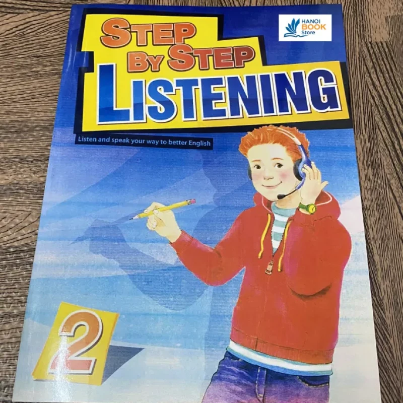 Step By Step Listening 1,2,3 sách màu