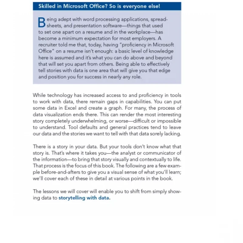 Storytelling with Data A Data Visualization Guide for Business Professionals