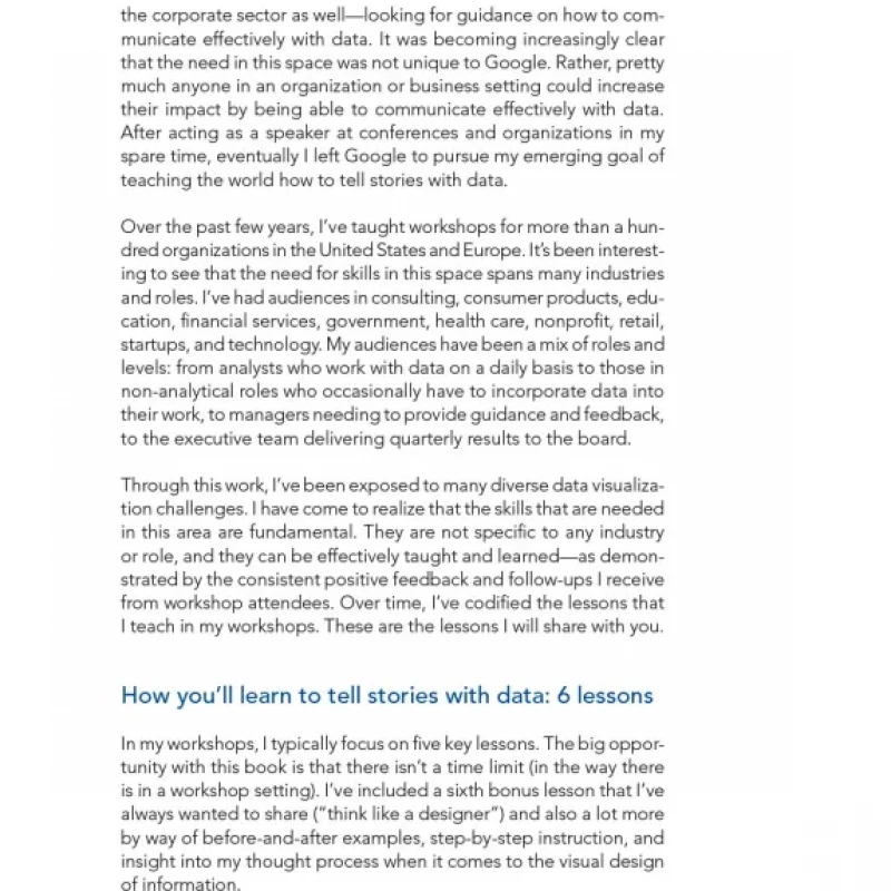 Storytelling with Data A Data Visualization Guide for Business Professionals