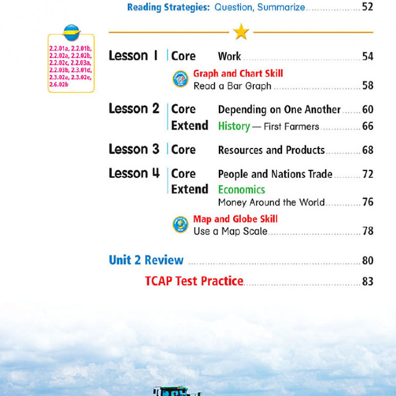 TENNESSEE SOCIAL STUDY GRADE 2 (Sách màu)