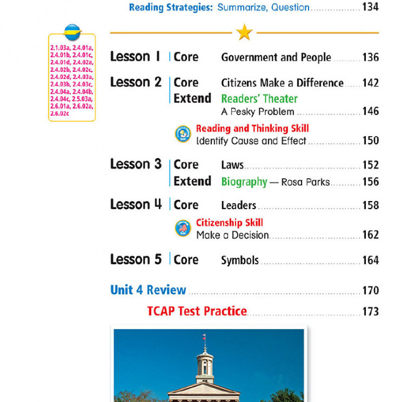 TENNESSEE SOCIAL STUDY GRADE 2 (Sách màu)