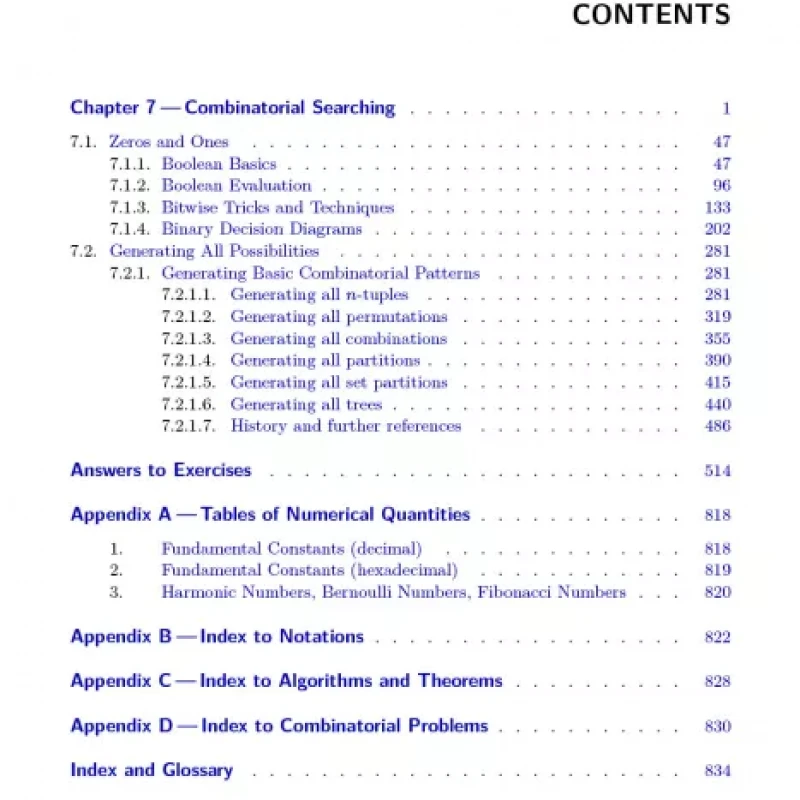 The Art of Computer Programming Volume 4A Combinatorial Algorithms, Part 1