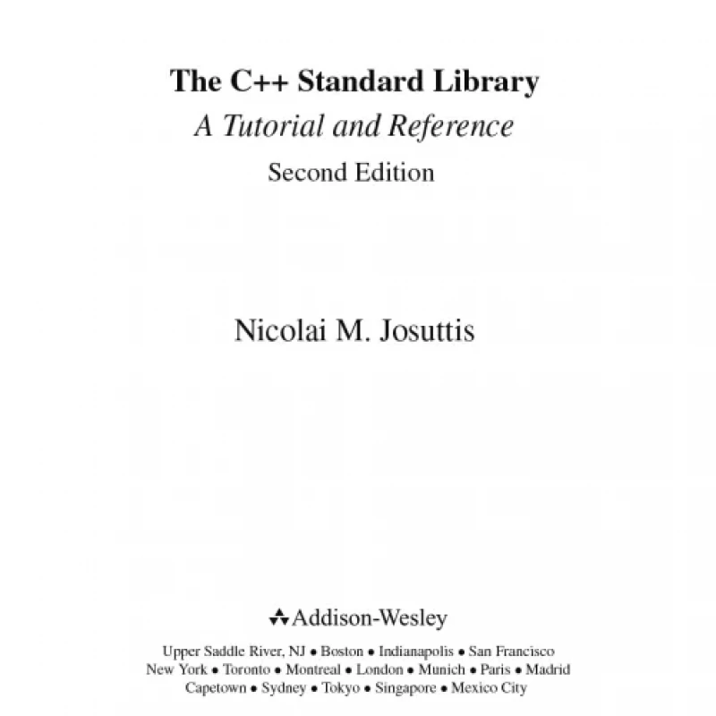The C++ Standard Library A Tutorial and Reference
