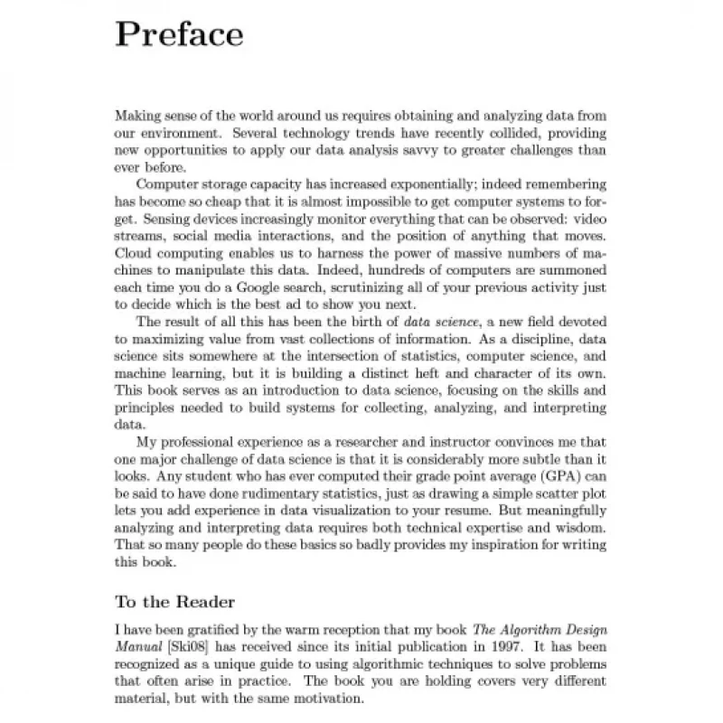 The Data Science Design Manual