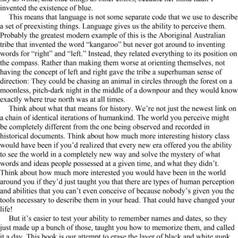 The De-Textbook The Stuff You Didnt Know About the Stuff You Thought You Knew (sách màu- sách đen trắng)