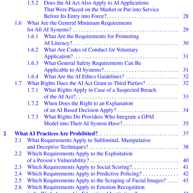 Sách The EU AI Act Answers to Frequently Asked Questions