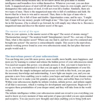The Power of your Sub - Conscious Mind (Sách màu)