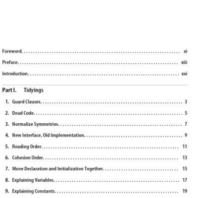 Tidy First A Personal Exercise in Empirical Software Design