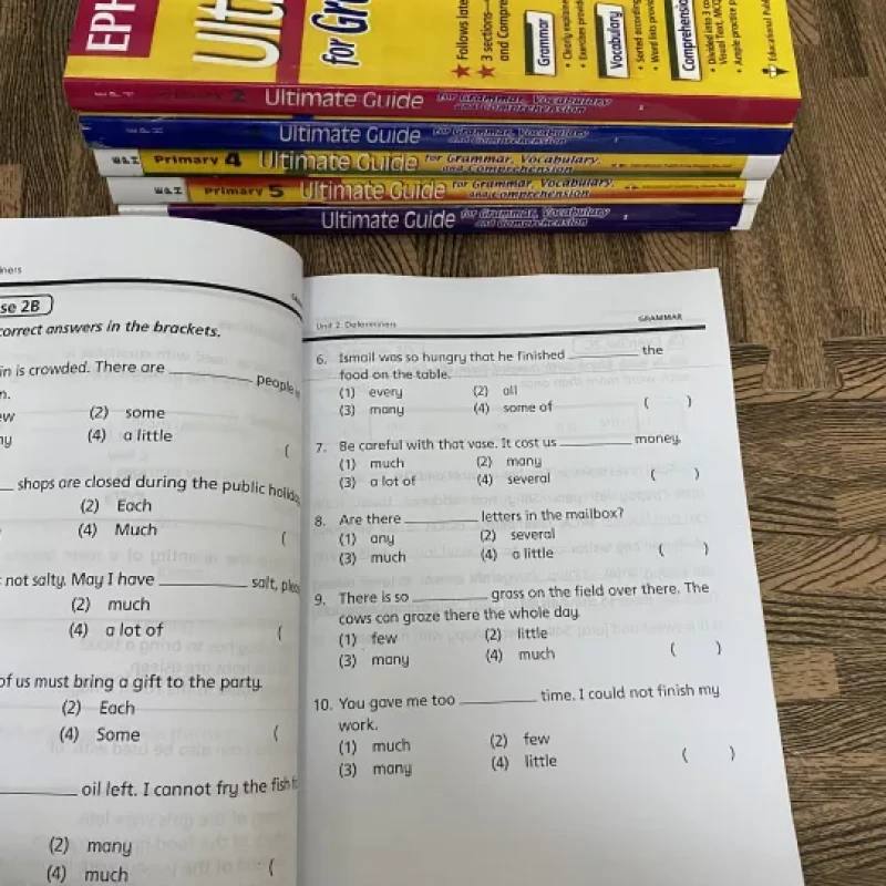 6 quyển Ultimate Guide for Grammar vocabulary and Comprehension 1,2,3,4,5,6