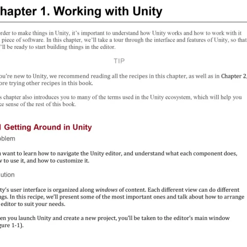 Unity Game Development Cookbook